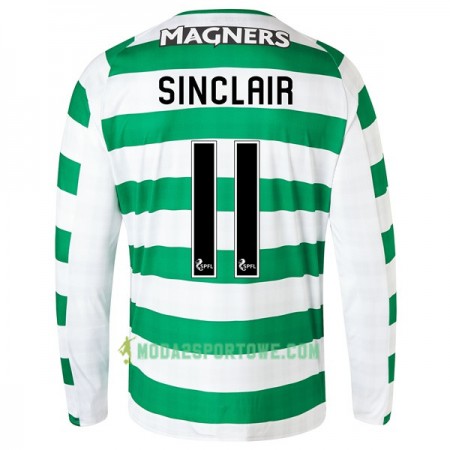 Koszulka Celtic FC Sinclair 11 Domowe Stroje Piłkarskie 2018/19 Długi Rękaw